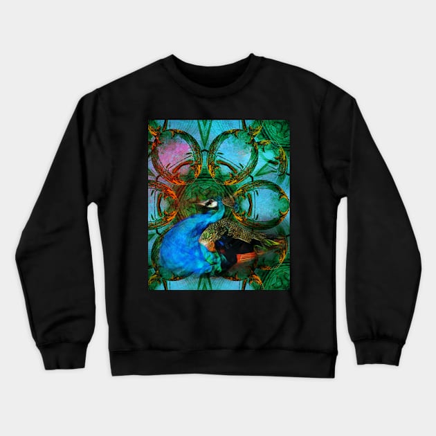 The Universe of the Peacock Crewneck Sweatshirt by hereswendy